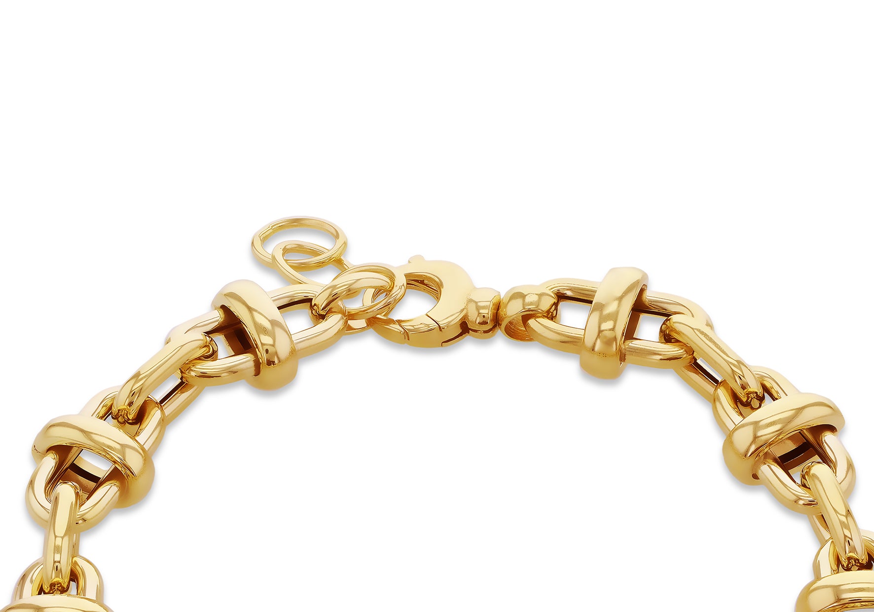 9ct Yellow Gold Mariner Anchor Links Bracelet