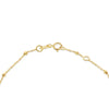 9ct Yellow Gold Starburst Heart Adjustable Trace & Ball Chain Bracelet