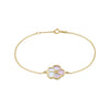 9ct Yellow Gold Mother of Pearl Single Blossom Bracelet