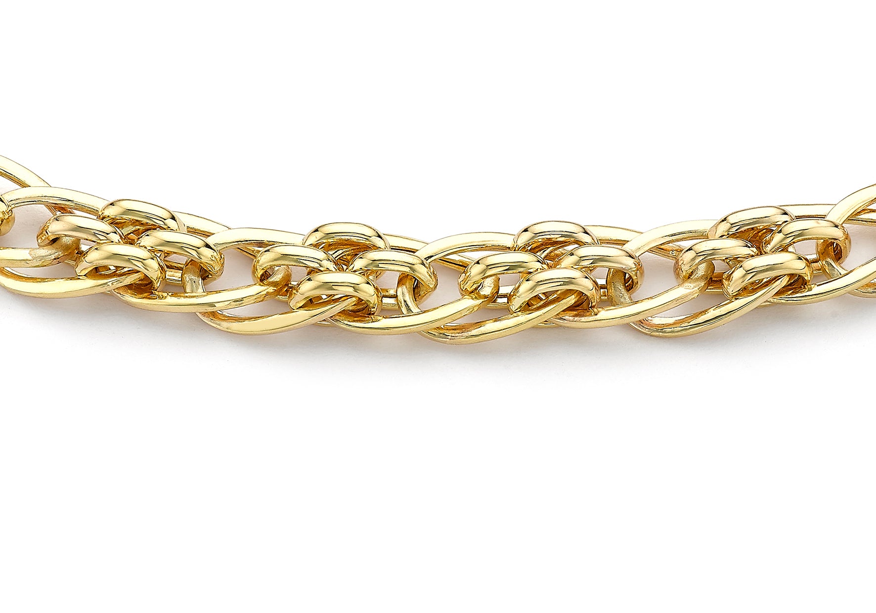 9ct Yellow Gold Open Links Panther Bracelet