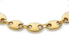 9ct Yellow Gold Puffed Bean Chain Bracelet