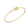 9ct Yellow Gold Starburst Butterfly Bangle
