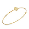 9ct Yellow Gold Starburst Clover Petal Bangle
