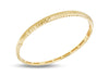 9ct Yellow Gold Concave Diamond Cut Bangle