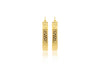 9ct Yellow Gold Greek Hoop Earrings