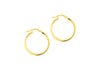 9ct Yellow Gold Greek Hoop Earrings