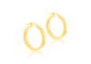 9ct Yellow Gold Greek Hoop Earrings