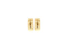 9ct Yellow Gold Striated Groove Huggy Earrings