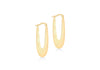 9ct Yellow Gold Protracted Hoop Earrings