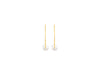 9ct Yellow Gold Freshwater Pearl Annulus Earrings