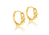 9ct Yellow Gold Knotted Curb Earrings