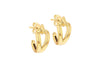 9ct Yellow Gold Hook knot Earrings