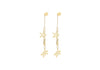 9ct Yellow Gold Sea Life Drop Earrings