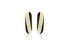 9ct Yellow Gold 0.90ct Diamond Half Moon Stud Earrings