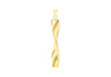 9ct White Gold Twist Drop Pendant