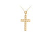9ct Yellow Gold Greek Key Cross Pendant