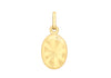 9ct Yellow Gold Engraved Sunbeam Oval Locket