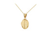 9ct Yellow Gold Oval Locket Pendant