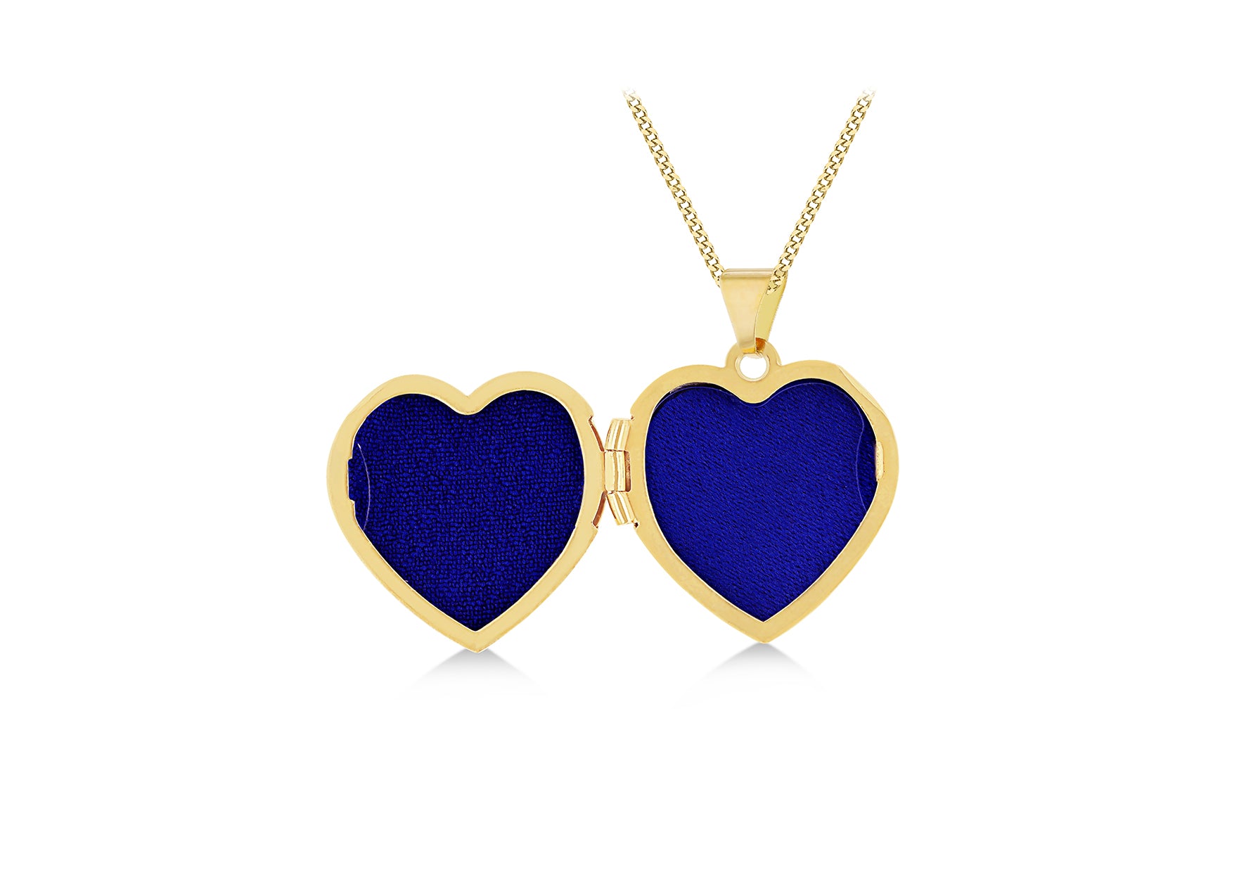 9ct Yellow Gold Engraved Heart Locket Pendant