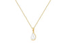 9ct Yellow Gold Zirconia Teardrop Pendant