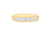 9ct Yellow Gold Seven Stone Zirconia Channel Set Ring