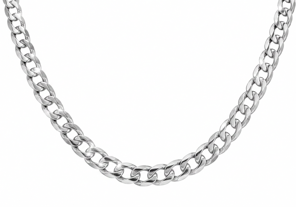 Sterling Silver 450 Curb Chain Necklace