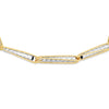 9ct Two-Tone Gold Barrel & Caviar Rope Links Bracelet