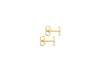 9ct Two-Tone Gold 6mm Sunray Stud Earrings Gold Bracelets 9ct Two-Tone Gold 6mm Sunray Stud Earrings Gold Bracelets