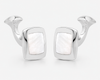 Sterling Silver Mother Of Pearl Cushion Cufflinks