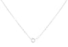 9ct White Gold 0.06ct & 0.028ct Diamond Octagon Necklace