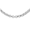 9ct White Gold 100 Round Belcher Round Links Chain