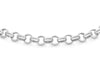9ct White Gold Round Belcher Bracelet