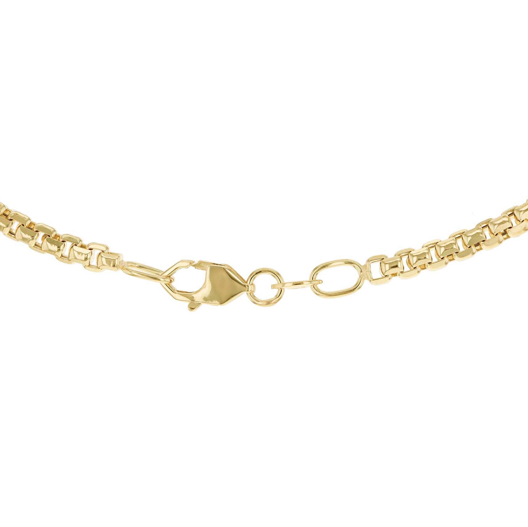14ct Yellow Gold Diamond Cut Box Chain