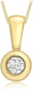 18ct Yellow Gold 0.25ct Diamond Doughnut Pendant