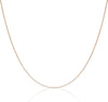 9ct Rose Gold 30 Diamond Cut Slim Curb Chain