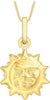 9ct Yellow Gold Puffed Sunshine Pendant
