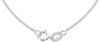 Sterling Silver Channel Set Zirconia Key Pendant