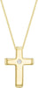 9ct Yellow Gold 0.01ct Diamond Cross Pendant