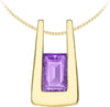 Висулка с аметист от 9ct жълто злато