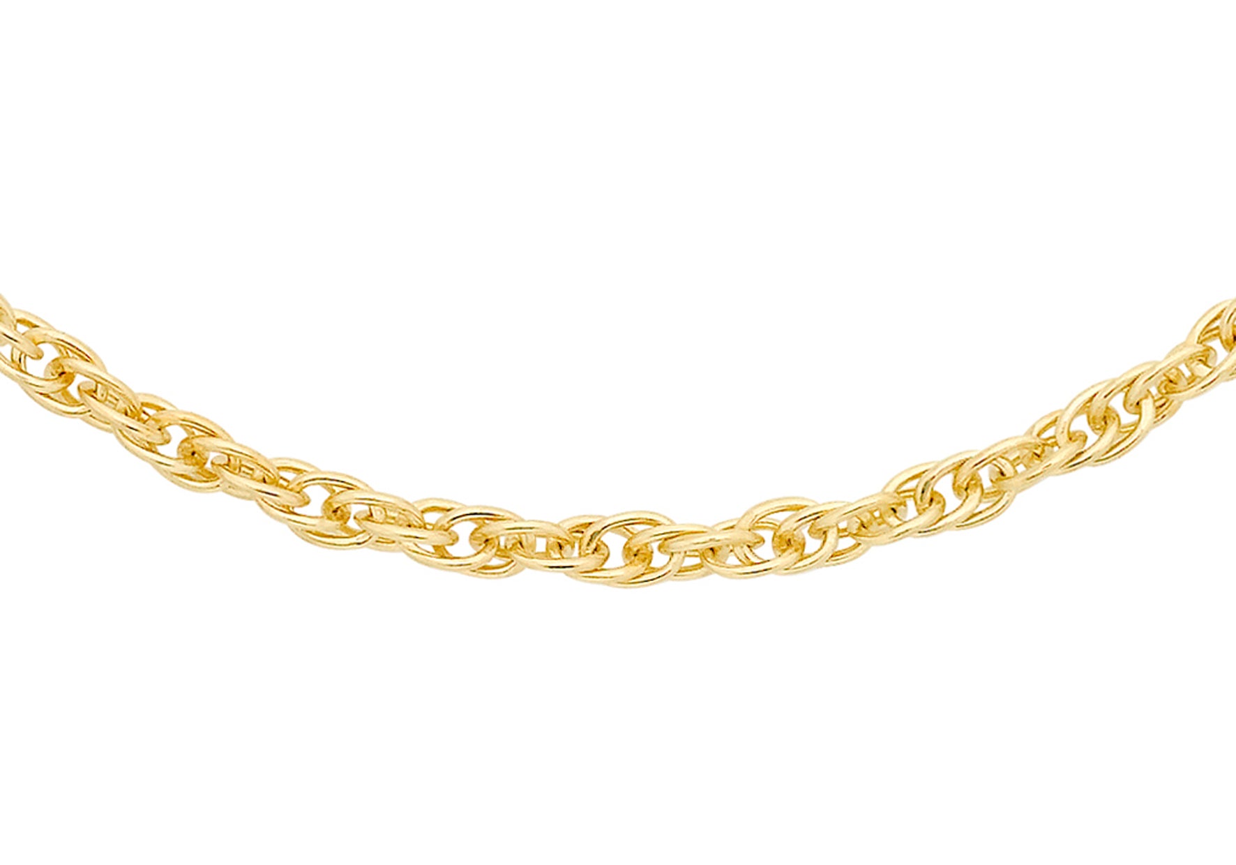 18ct Yellow Gold Slim Prince of Wales Chain