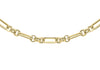 9ct Yellow Gold Diamond Cut Paperclip Chain Necklace