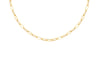 18ct Yellow Gold Paper Chain Links Necklace