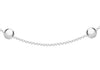 Sterling Silver Polished Ball Beaded Necklace