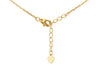 Gold Plated Sterling Silver Clover Malachite Zirconia Pendant