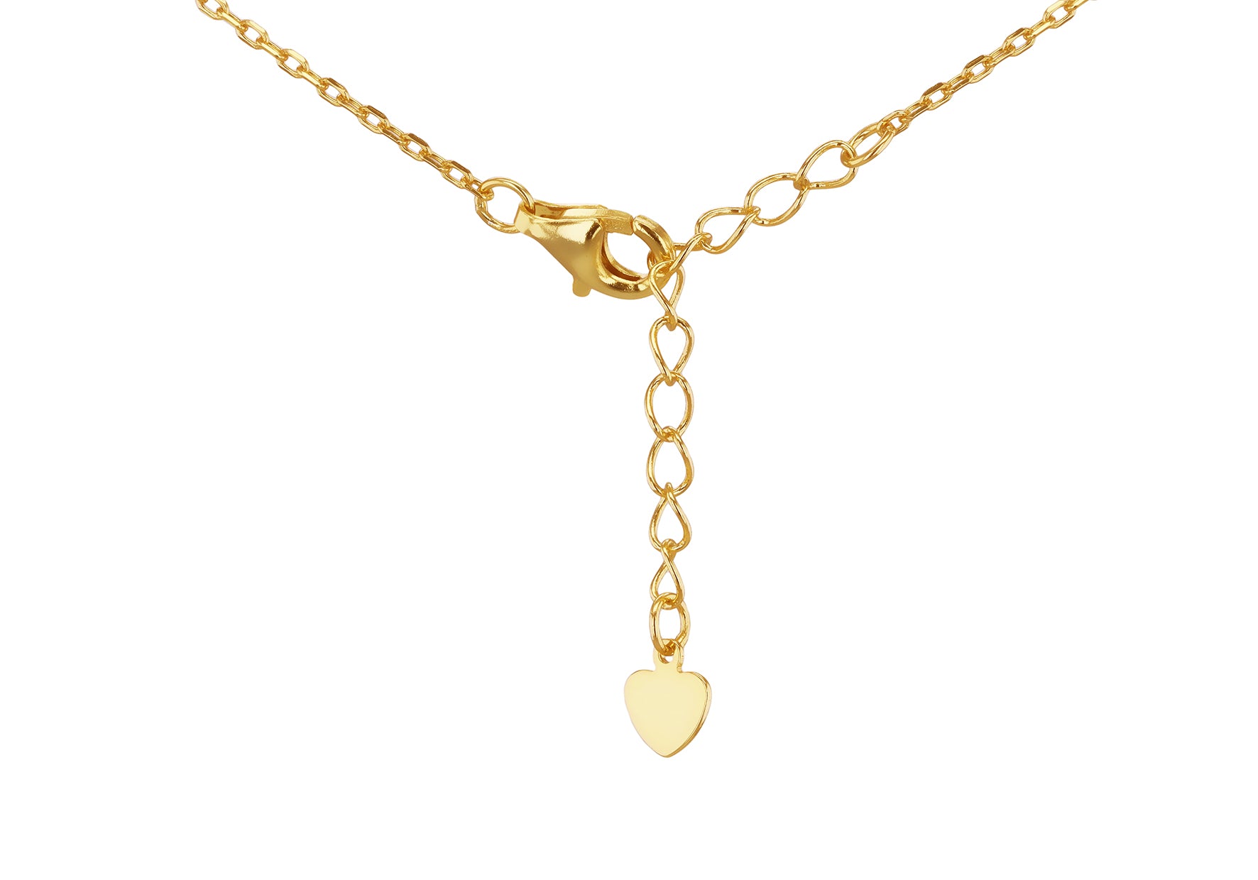 Gold Plated Sterling Silver Clover Malachite Zirconia Pendant