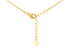 Yellow Gold Plated Sterling Silver Turquoise Clover & Zirconia Pendant