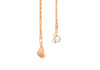 Rose Gold Plated Sterling Silver Magnetic Heart Popcorn Chain Necklace