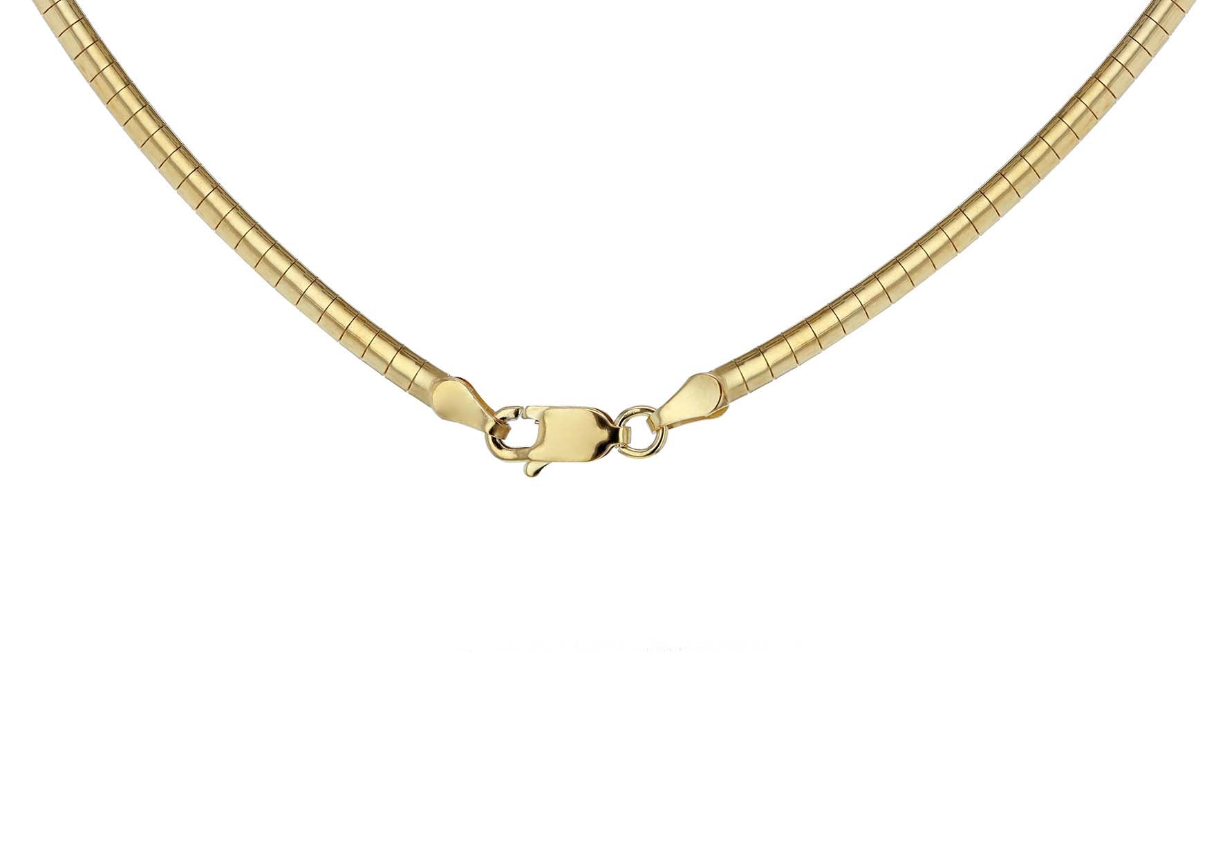 Yellow Gold Plated Sterling Silver Diamond Cut Graduated Cleopatra Necklace