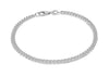 Sterling Silver Round Link Curb Bracelet