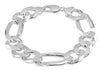 Sterling Silver 350 Chunky Figaro Links Bracelet